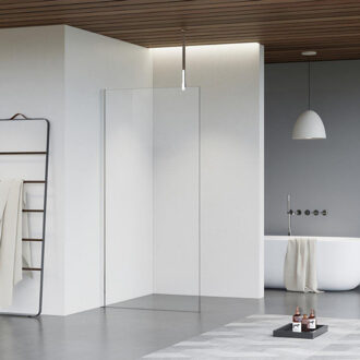 FortiFura Galeria inloopdouche - 30x200cm - helder glas - plafondarm - chroom SW797909/SW797904/SW804541