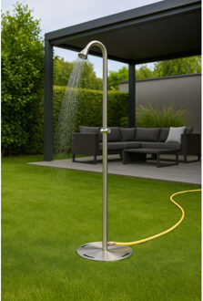 FortiFura Outdoor Verplaatsbare Buitendouche - RVS 316 - tuinslang aansluiting - PVD - Geborsteld RVS ML9018-SS_2 RVS geborsteld