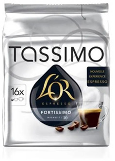 Fortissimo intensity 10 l 'or, 16 services TASSIMO