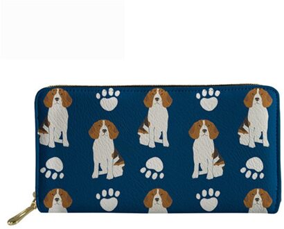 FORUDESIGNS Beagles Hond Patroon Handtas Dames Handtassen 2 stks/set PU Lederen Portefeuilles Hand Tas Voor Vrouwen Schouder Casual Tassen ZJZ040Z21