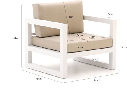 Forza Calleo lounge tuinstoel - Laagste prijsgarantie! Wit