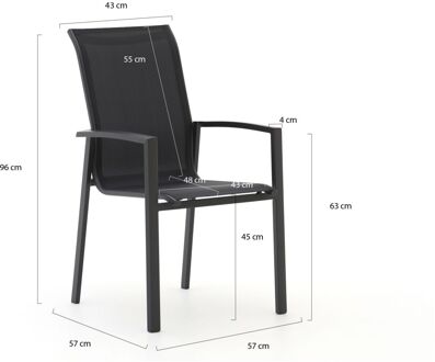 Forza Centallo dining tuinstoel stapelbaar - Laagste prijsgarantie! Grijs