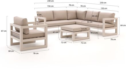 Forza Citerna hoek loungeset 5-delig - Laagste prijsgarantie! N.V.T.