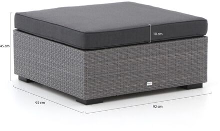 Forza Giotto lounge voetenbank 92x92cm - Laagste prijsgarantie! Grijs