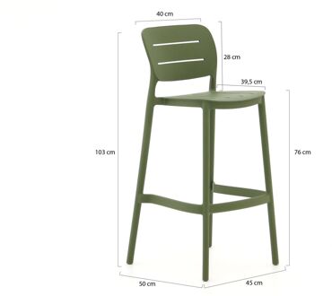 Forza Pazzia/Canzo 70cm barset  3-delig stapelbaar verstelbaar - Laagste prijsgarantie! Taupe