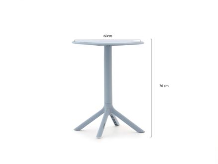 Forza Rieti dining tuintafel ø60cm (h:76cm) - Laagste prijsgarantie! Blauw