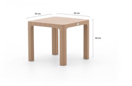 Forza Russi bijzet tuintafel 45x45x40cm - Laagste prijsgarantie! Taupe