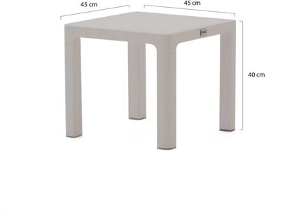 Forza Russi bijzet tuintafel 45x45x40cm - Laagste prijsgarantie! Wit