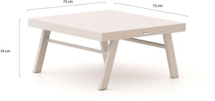 Forza Vadena lounge tuintafel 72x72x34cm - Laagste prijsgarantie! Taupe