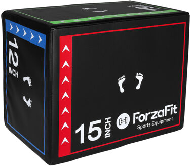 ForzaFit Plyo box 3-in-1 - Soft Zwart