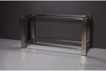 Forzalaqua Design onderstel voor wastafel 60x50cm RVS geborsteld