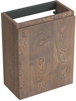 Forzalaqua Fonteinkast Forzalaqua Siena 39.5x21.5x50 cm 1 Deur Links Eiken Havanna Forzalaqua