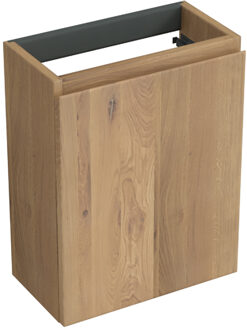 Forzalaqua Fonteinkast Forzalaqua Siena 39.5x21.5x50 Cm 1 Deur Rechts Eiken Oyster