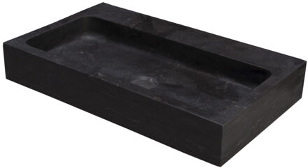 Forzalaqua Gotenburg Hardsteen Gezoet 50x30x8 cm Zonder Kraangat Antraciet