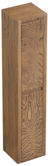 Forzalaqua Kolomkast Forzalaqua Gela 38x35x180 Cm 2 Deuren Eiken Castle Brown Bruin