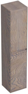 Forzalaqua Kolomkast Forzalaqua Reno 38x35x180 Cm 2 Deuren Eiken Silver Grey Bruin