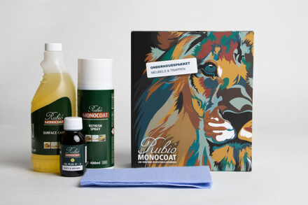 Forzalaqua Onderhoudsset Eiken Forzalaqua Schuurspons, Doek & Olie Castle Brown