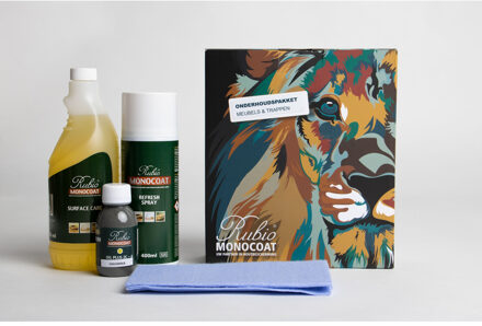 Forzalaqua Onderhoudsset Eiken Forzalaqua Schuurspons, Doek & Olie Havanna