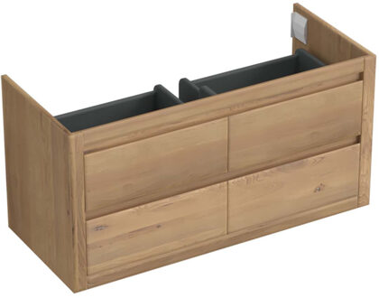 Forzalaqua Onderkast Forzalaqua Gela 120x51x60 cm 4 Softclose Lades Eiken Oyster Forzalaqua