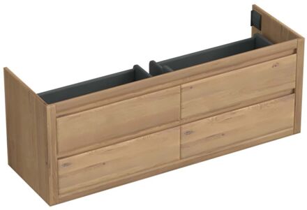 Forzalaqua Onderkast Forzalaqua Gela 160x51x60 Cm 4 Softclose Lades Eiken Oyster