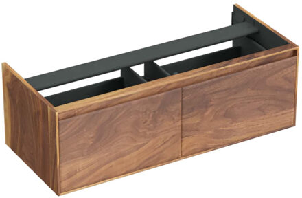 Forzalaqua Onderkast Forzalaqua Reno 120x51x40 cm 2 Lades Softclose Noten Pure Walnut Forzalaqua