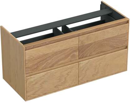 Forzalaqua Onderkast Forzalaqua Reno 120x51x60 cm 4 Lades Softclose Eiken Smoke Forzalaqua