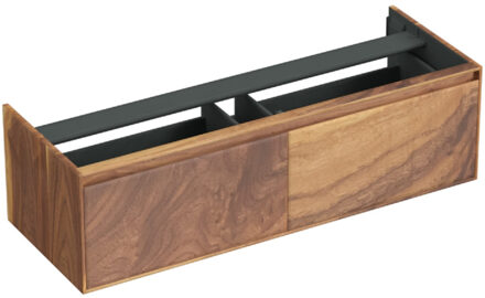 Forzalaqua Onderkast Forzalaqua Reno 140x51x40 Cm 2 Lades Softclose Noten Pure Walnut Bruin