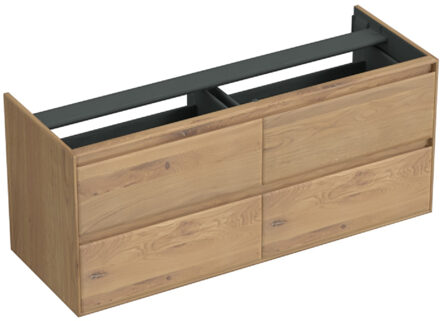 Forzalaqua Onderkast Forzalaqua Reno 140x51x60 Cm 4 Lades Softclose Eiken Oyster