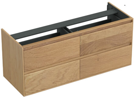 Forzalaqua Onderkast Forzalaqua Reno 140x51x60 cm 4 Lades Softclose Eiken Smoke Forzalaqua