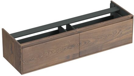 Forzalaqua Onderkast Forzalaqua Reno 160x51x40 cm 2 Lades Softclose Eiken Havanna Forzalaqua
