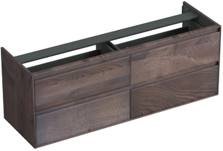 Forzalaqua Onderkast Forzalaqua Reno 160x51x60 cm 4 Lades Softclose Eiken Charcoal Forzalaqua