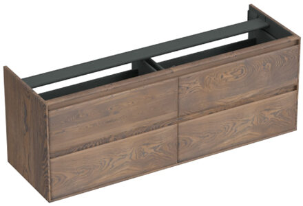 Forzalaqua Onderkast Forzalaqua Reno 160x51x60 Cm 4 Lades Softclose Eiken Havanna Bruin