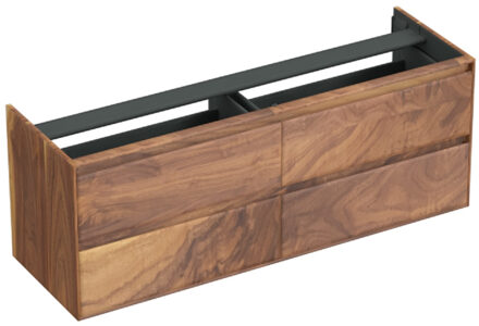 Forzalaqua Onderkast Forzalaqua Reno 160x51x60 cm 4 Lades Softclose Noten Pure Walnut Forzalaqua