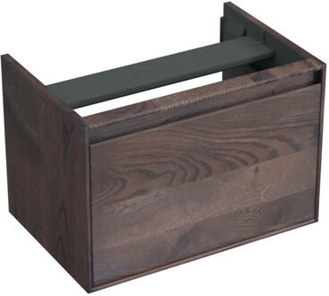 Forzalaqua Onderkast Forzalaqua Reno 59.5x39.5x40 cm 1 La Softclose Eiken Charcoal Forzalaqua