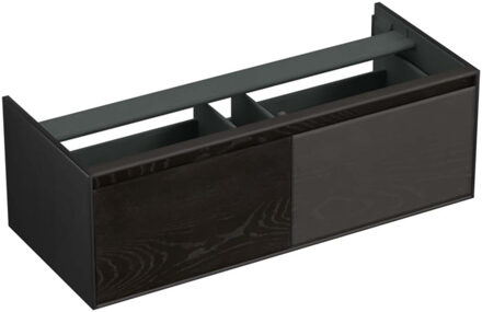 Forzalaqua Reno onderkast 120cm 2 lades naast elkaar black oiled