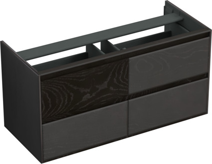 Forzalaqua Reno onderkast 120cm 4 lades black oiled