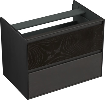 Forzalaqua Reno onderkast 80cm 2 lades black oiled