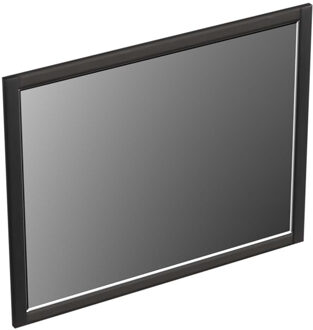 Forzalaqua Spiegel Forzalaqua Gela 100x2x80 Cm Eiken Black Oiled Zwart