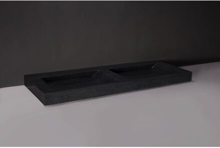 Forzalaqua Wastafel Forzalaqua Bellezza Doppio Marmer Graniet Gezoet Zonder Kraangat 140,5x51,5x9 cm Forzalaqua