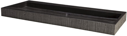 Forzalaqua Wastafel Forzalaqua Oslo Hardsteen Gefrijnd Zonder Kraangat Antraciet 100,5x51,5x9 cm