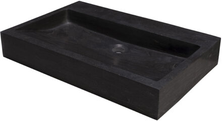 Forzalaqua Wastafel Forzalaqua Oslo Hardsteen Gezoet Zonder Kraangat 80,5x51,5x9,5 cm Antraciet