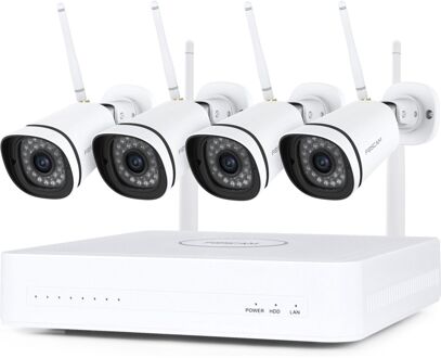 Foscam FN8108W-B4-1T, 2K/3MP 8-kanaals WiFi beveiligingsset Beveiligingscamera