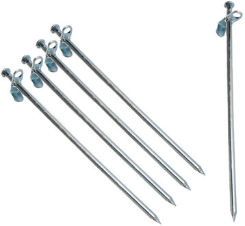 Fosco Industries 16x stuks grondpennen/tentharingen metaal met verstelbaar gat 30 cm