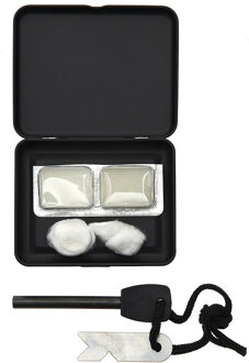 Fosco Industries Fosco Firestarter set - magnesium stick - vuurstarter - incl watten en aanmaakblokjes