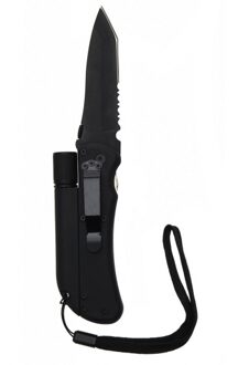 Fosco Industries Fosco Survivalmes - voorzien van vuursteen en zaklamp - zakmes - 19 cm