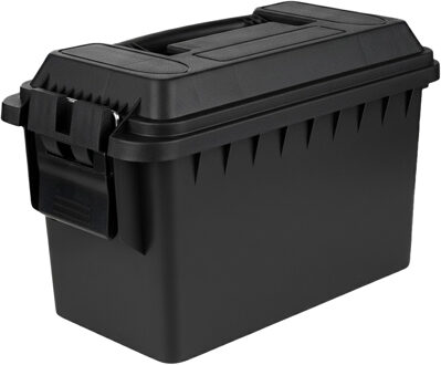 Fosco Industries Outdoor/tuin opberg box - waterdicht - zwart - 36 x 19 x 22 cm