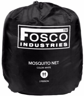 Fosco Industries Wit klamboe muskietennet 2 personen - Action products