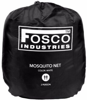 Fosco Industries Witte 2-persoons muskietennetten - Klamboes