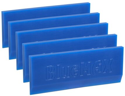 Foshio 3/5Pcs Bluemax Rubber Schraper Bladen Schop Handvat Window Tint Glas Wassen Schoonmaken Tool Carbon Film Wikkelen auto Zuigmond 5stk Blades