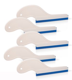 Foshio 5Pcs Huishoudelijke Reiniging Glas Schraper Water Ruitenwisser Raam Verven Voorruit Rubber Blade Zuigmond Vinyl Wrapping Car Tool type B